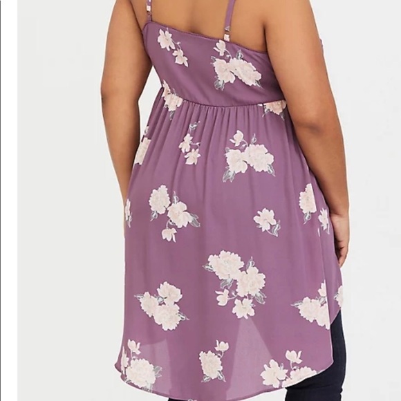 Torrid LEXIE FLORAL GEORGETTE BABYDOLL CAMI 3X - Picture 2 of 2